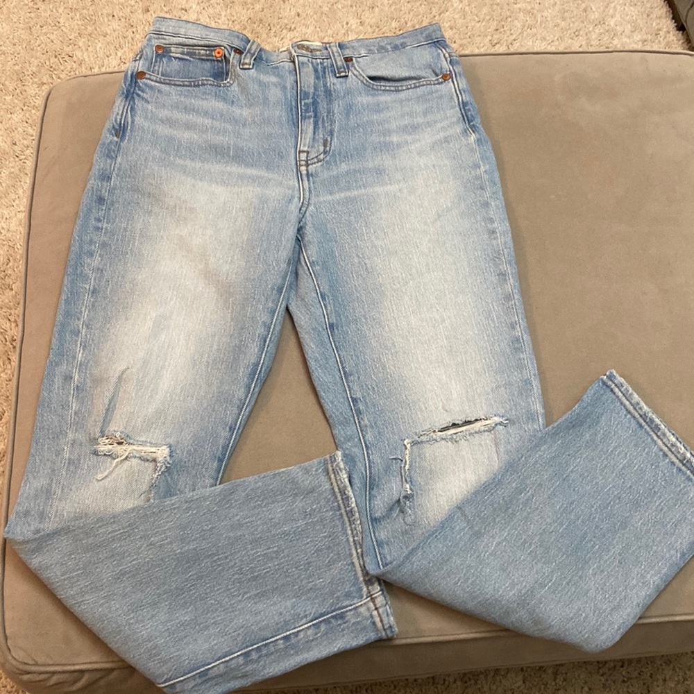 Women’s Madewell High Rise Slim Crop Boyjean, Size 24